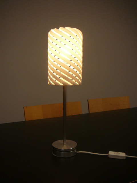 Helix lamp side view